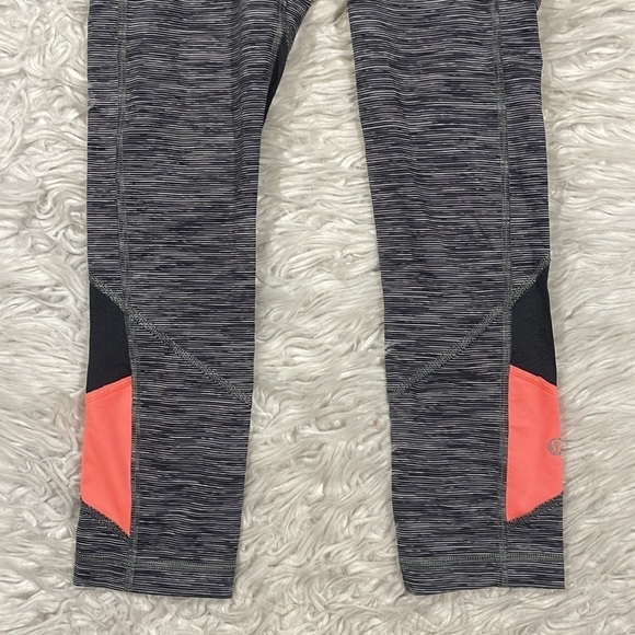 Lululemon Pace Rival Crop Wee Space Grapefruit Mid Rise Leggings - Picture 8 of 13